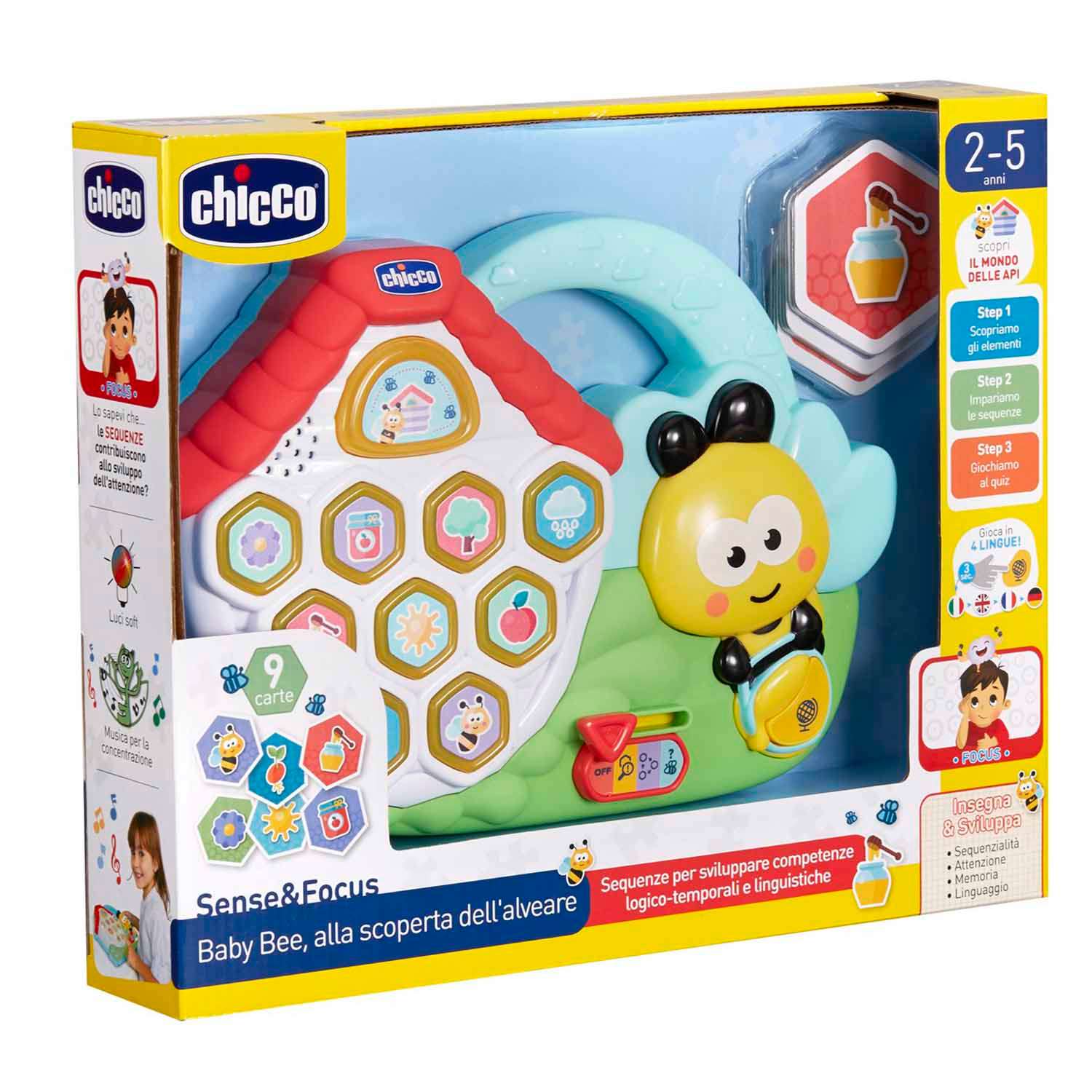 Игрушка развивающая Chicco Пчелка на 4языках 00010684000180 - фото 2