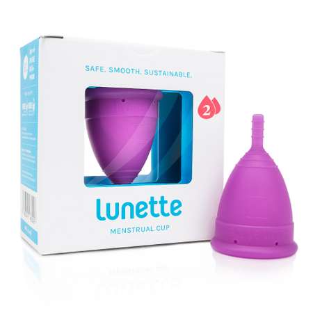 Менструальная чаша Lunette фиолетовая Model 2