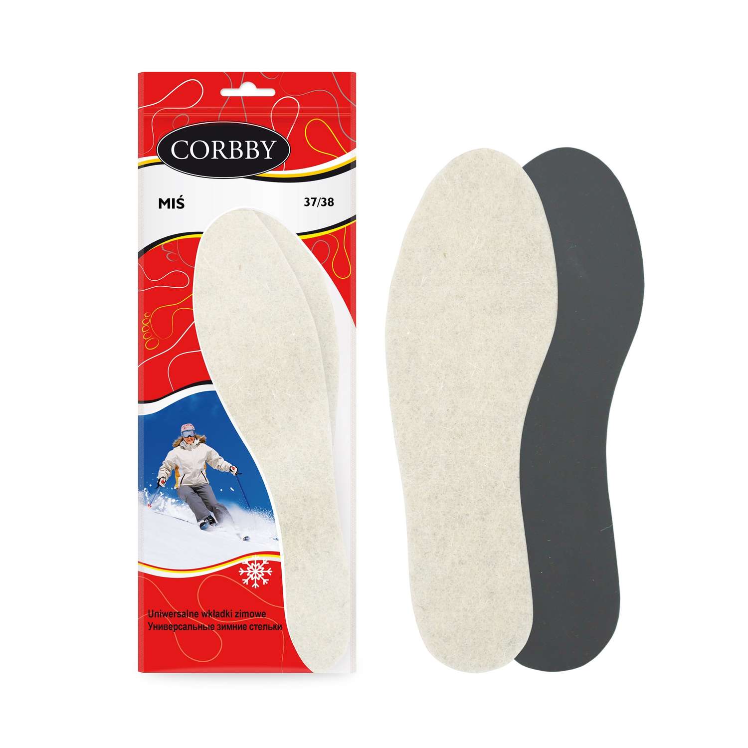 Зимние стельки MIS из шерсти CORBBY 1281С - фото 1