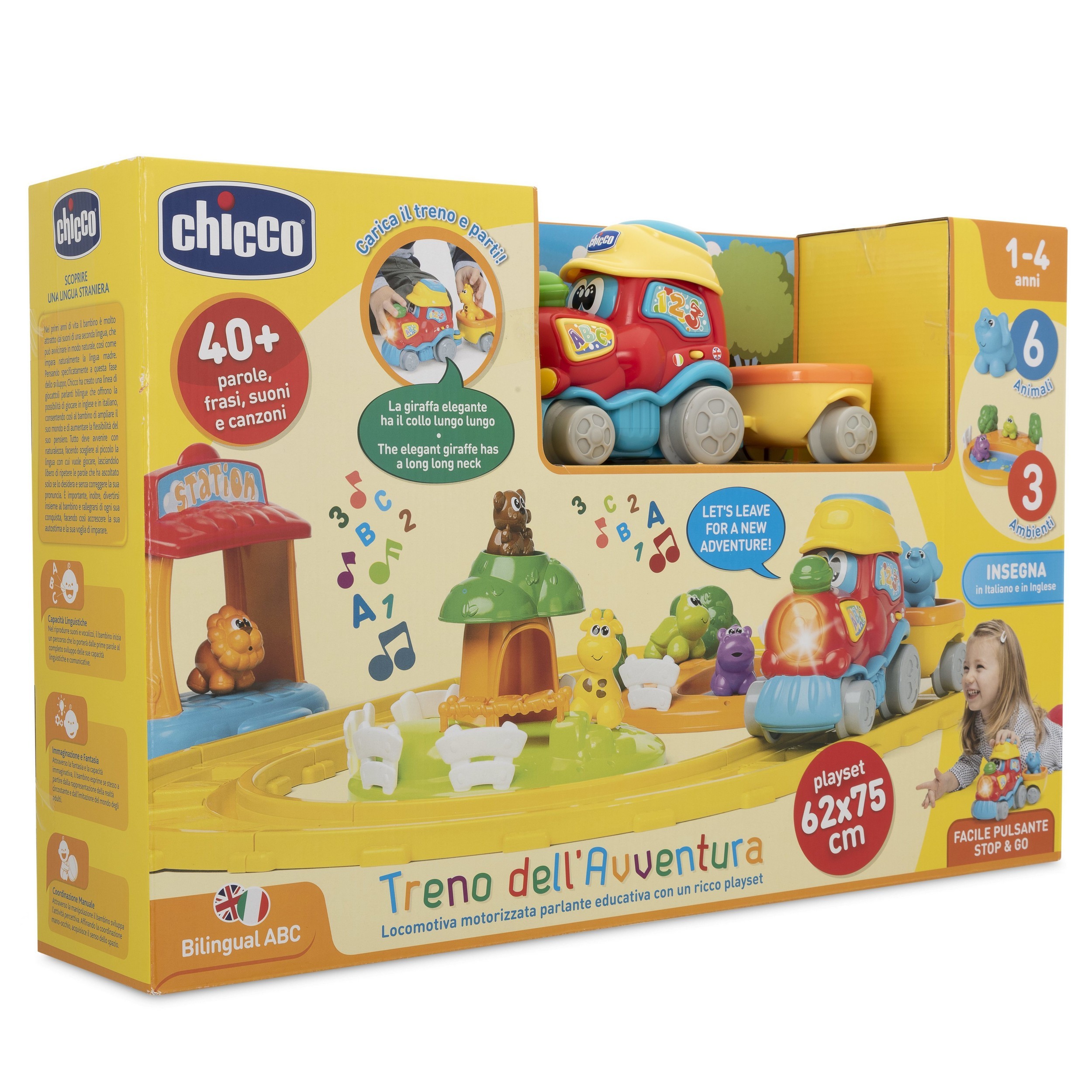 Набор игровой Chicco Поезд приключений 00009141000180 купить по цене 2329 ₽  в интернет-магазине Детский мир