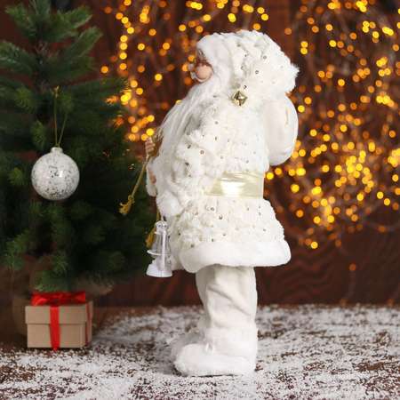 Дед мороз Зимнее волшебство «В белой шубке с подарками» 45 см