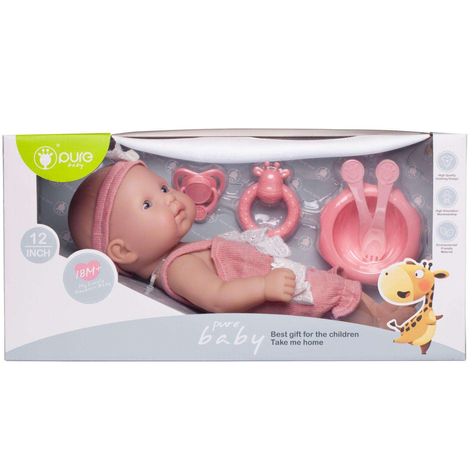 Кукла-пупс Junfa Pure Baby в розовом 30 см WJ-22512 - фото 1