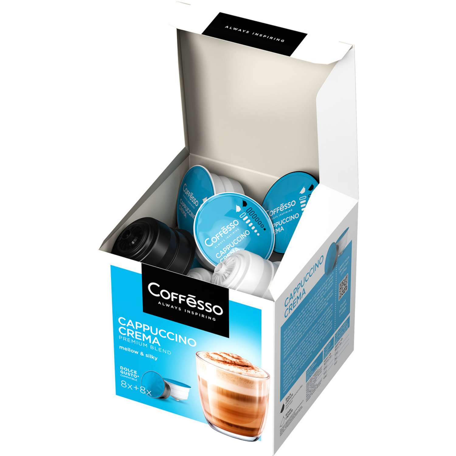 Кофе в капсулах Coffesso Сappuccino Crema Набор для приготовления кофейного напитка 200г капсула - фото 4