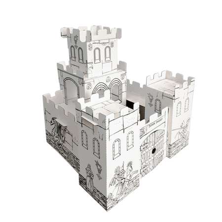 Домик-раскраска Балуем и Балуемся Рыцарский замок картонный