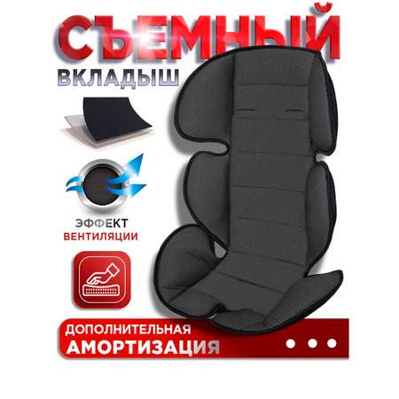 Автокресло BabyCare Rubin черный карбон