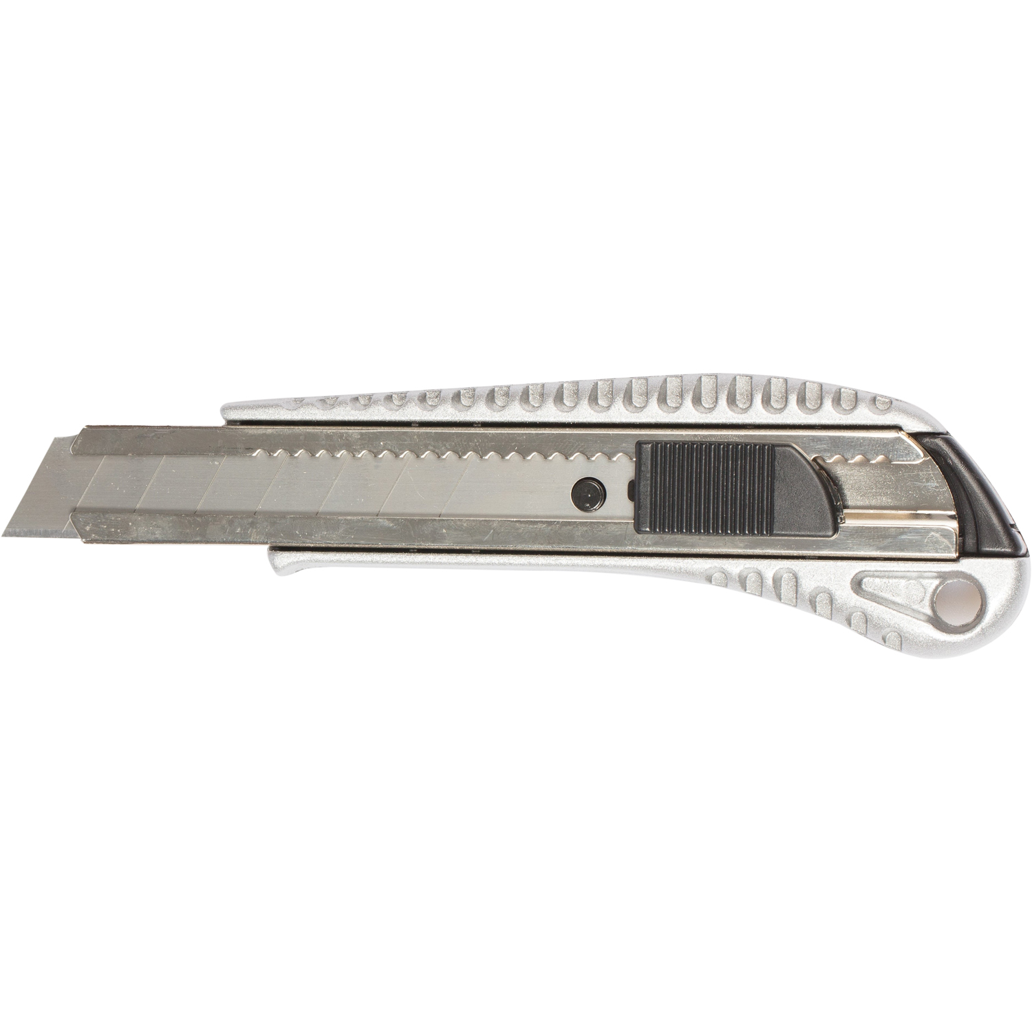 Нож канцелярский Berlingo 18мм Metallic auto-lock металлический корпус европодвес - фото 1