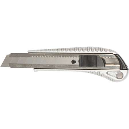 Нож канцелярский Berlingo 18мм Metallic auto-lock металлический корпус европодвес