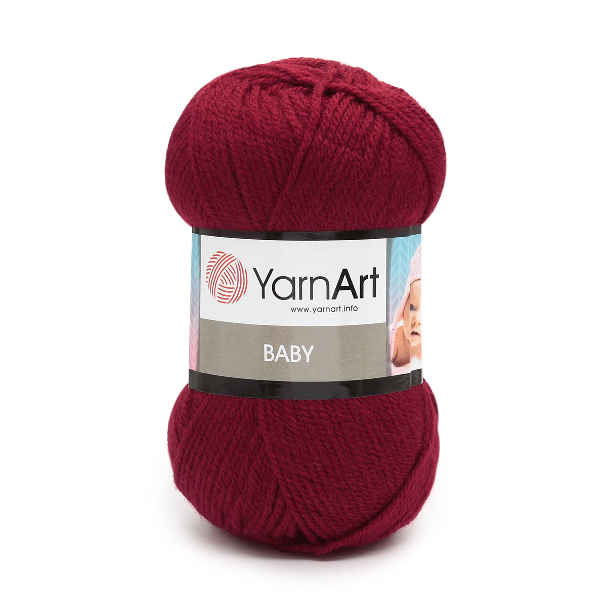 Пряжа для вязания YarnArt Baby 50 гр 150 м акрил мягкая детская 5 мотков 3024 красный - фото 7