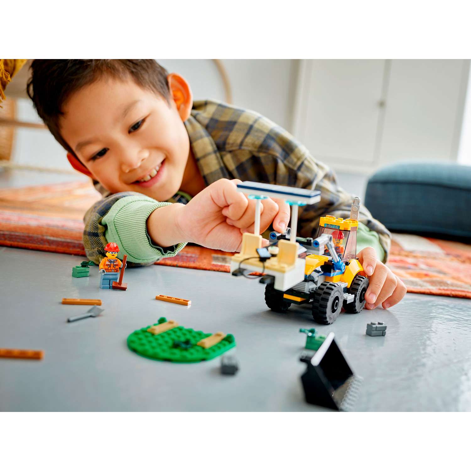 Конструктор детский LEGO City Строительный экскаватор 60385 - фото 10