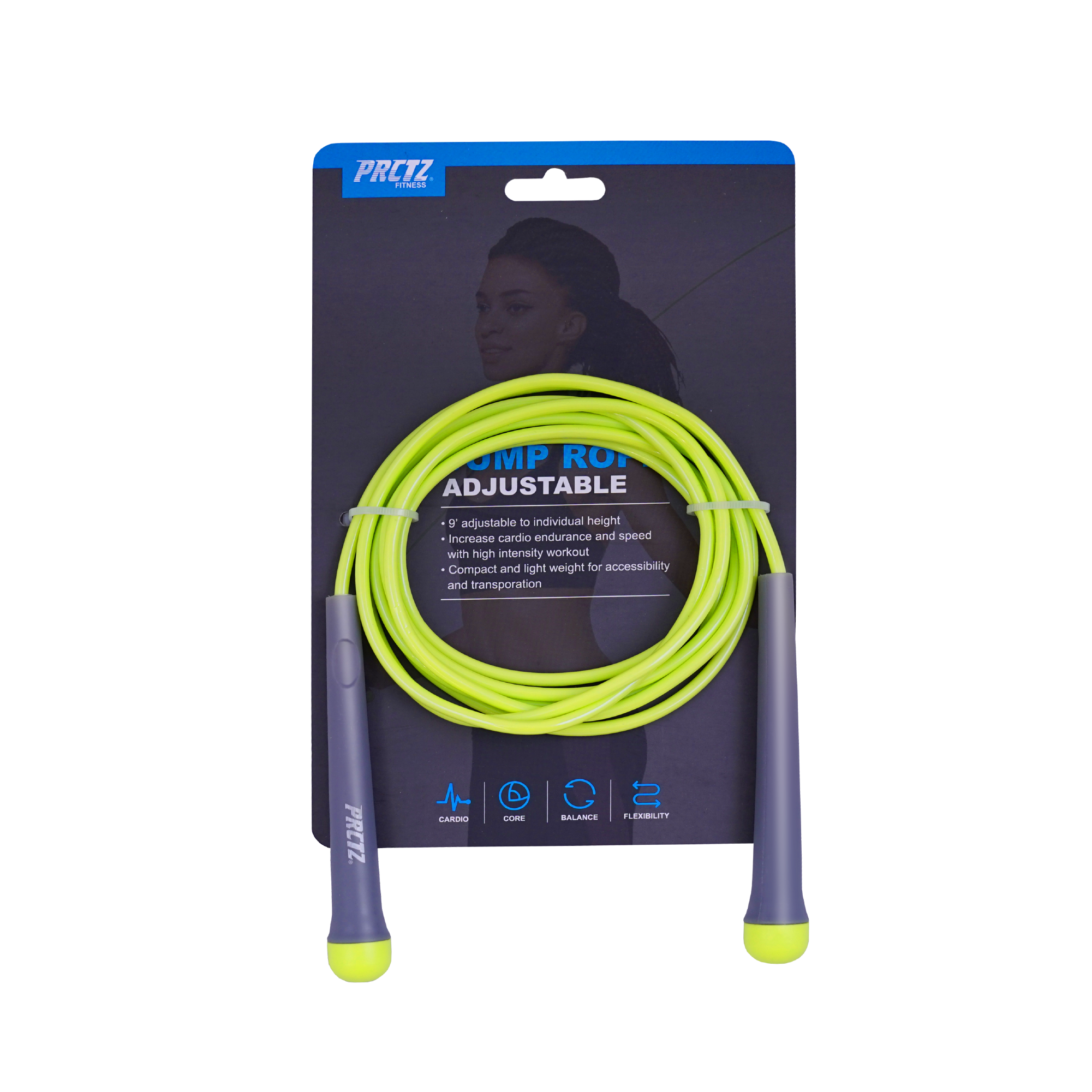 Скакалка регулируемая PRCTZ Jump Rope Adjustable 275 см. - фото 2