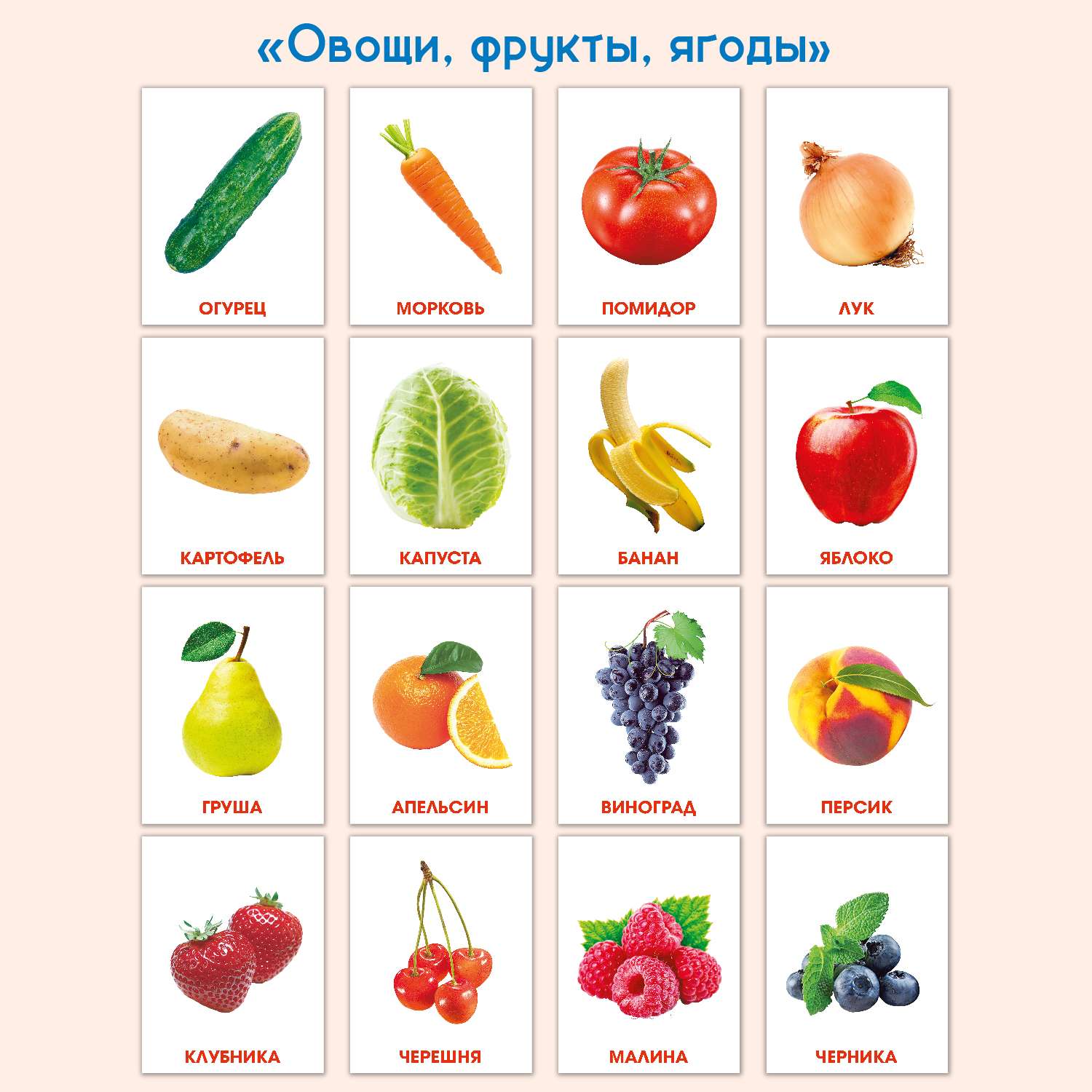 Овощи, ягоды и фрукты – самые витаминные продукты