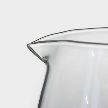 Заварочный чайник Доляна стеклянный со стеклянным ситом и крышкой «Бохо» 750 мл 15×11×14 см