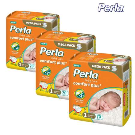 Подгузники Perla CP MEGA Newborn 210 шт 2-5 кг
