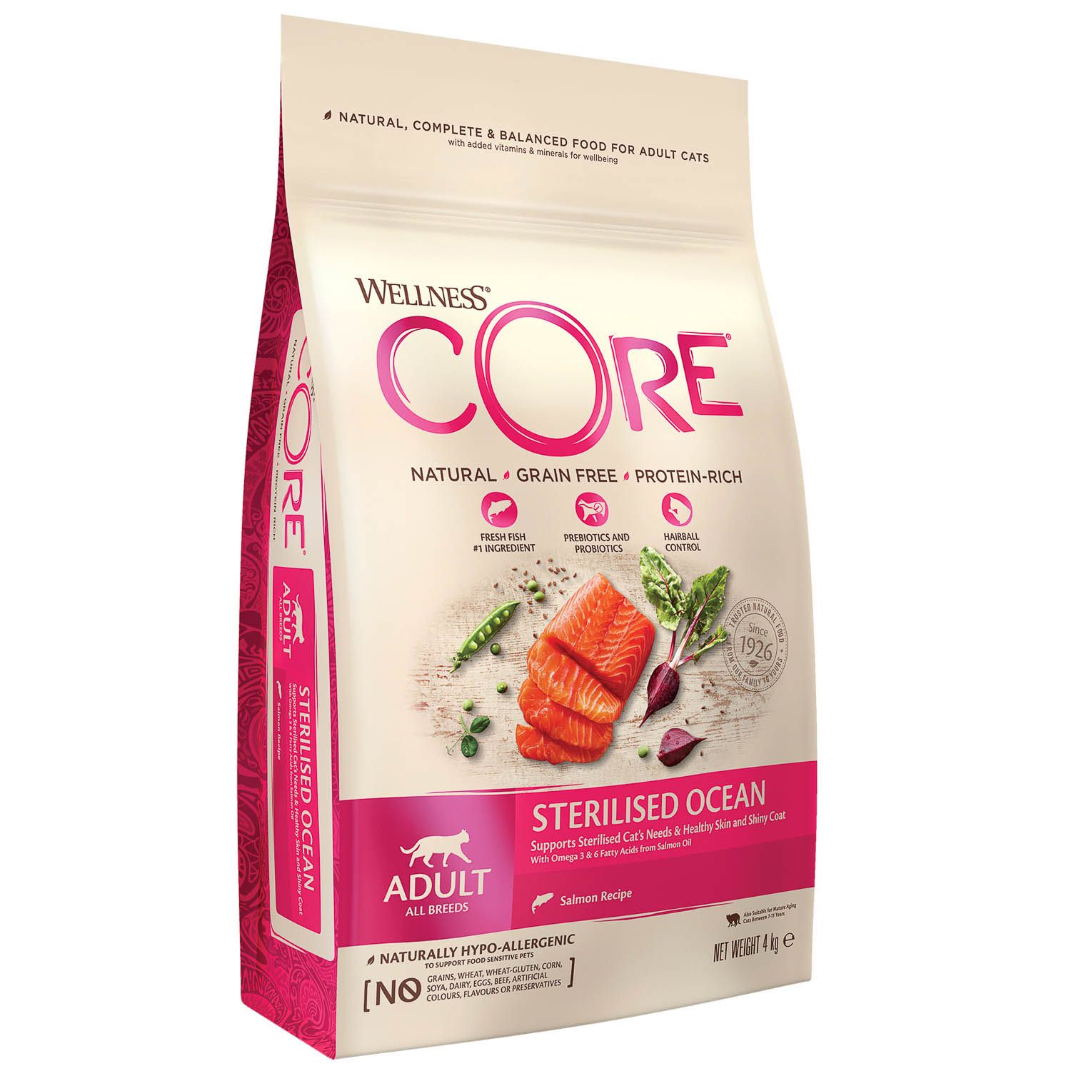 Сухой корм для кошек Wellness CORE 4 кг лосось (для стерилизованных и кастрированных) - фото 9