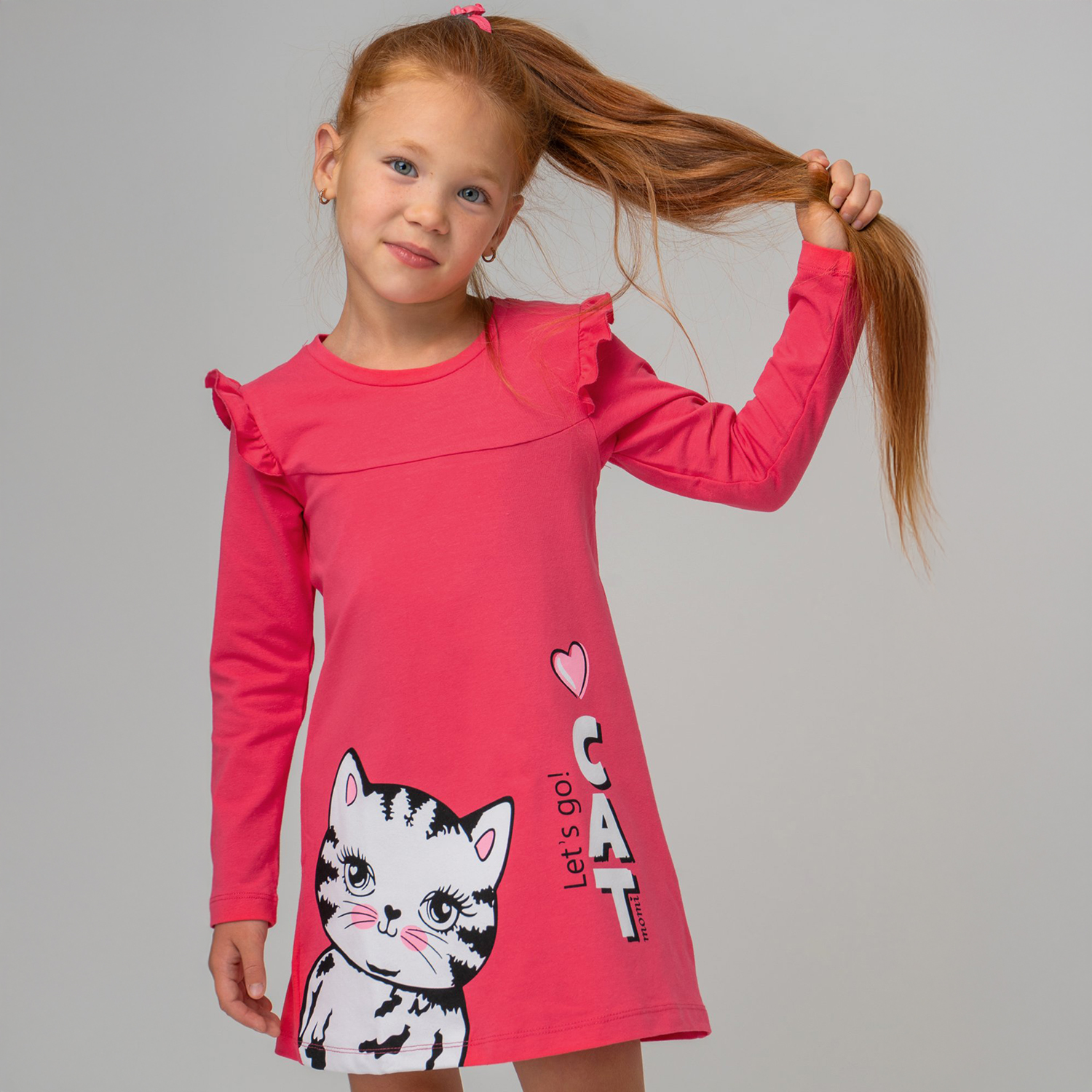 Платье BONITO KIDS SS6013фуксия.cat - фото 6