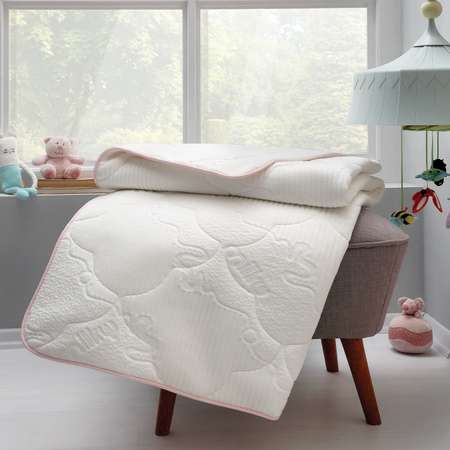 Одеяло детское стеганое Yatas Bedding хлопковое 95x145 см Milky Baby 150 г/м2