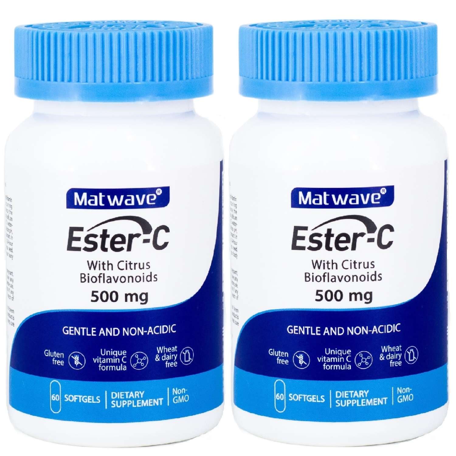 Витамин С Matwave Ester-C Эстер С 500 mg 60 капсул комплект 2 упаковки - фото 1