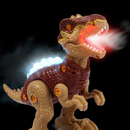 Конструктор Attivio с отверткой Динозавр Тираннозавр свет звук пар 3302-1