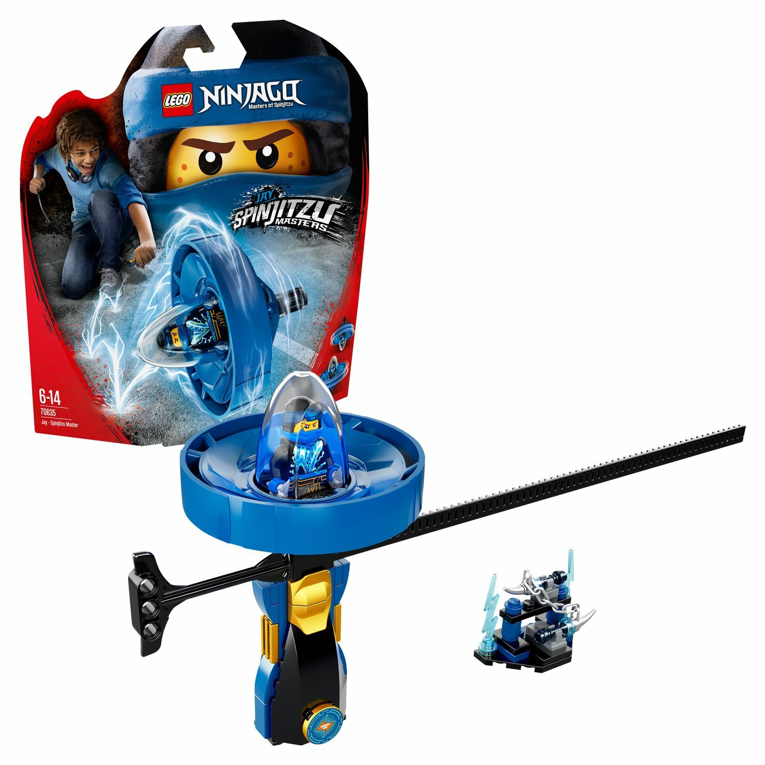 Конструктор LEGO Джей Мастер Кружитцу Ninjago (70635) купить по цене 699 ₽  в интернет-магазине Детский мир