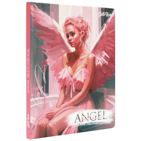 Блокнот Проф-Пресс скетчбук Gatto Rosso. Angel Sketchbook. Angel in Pink