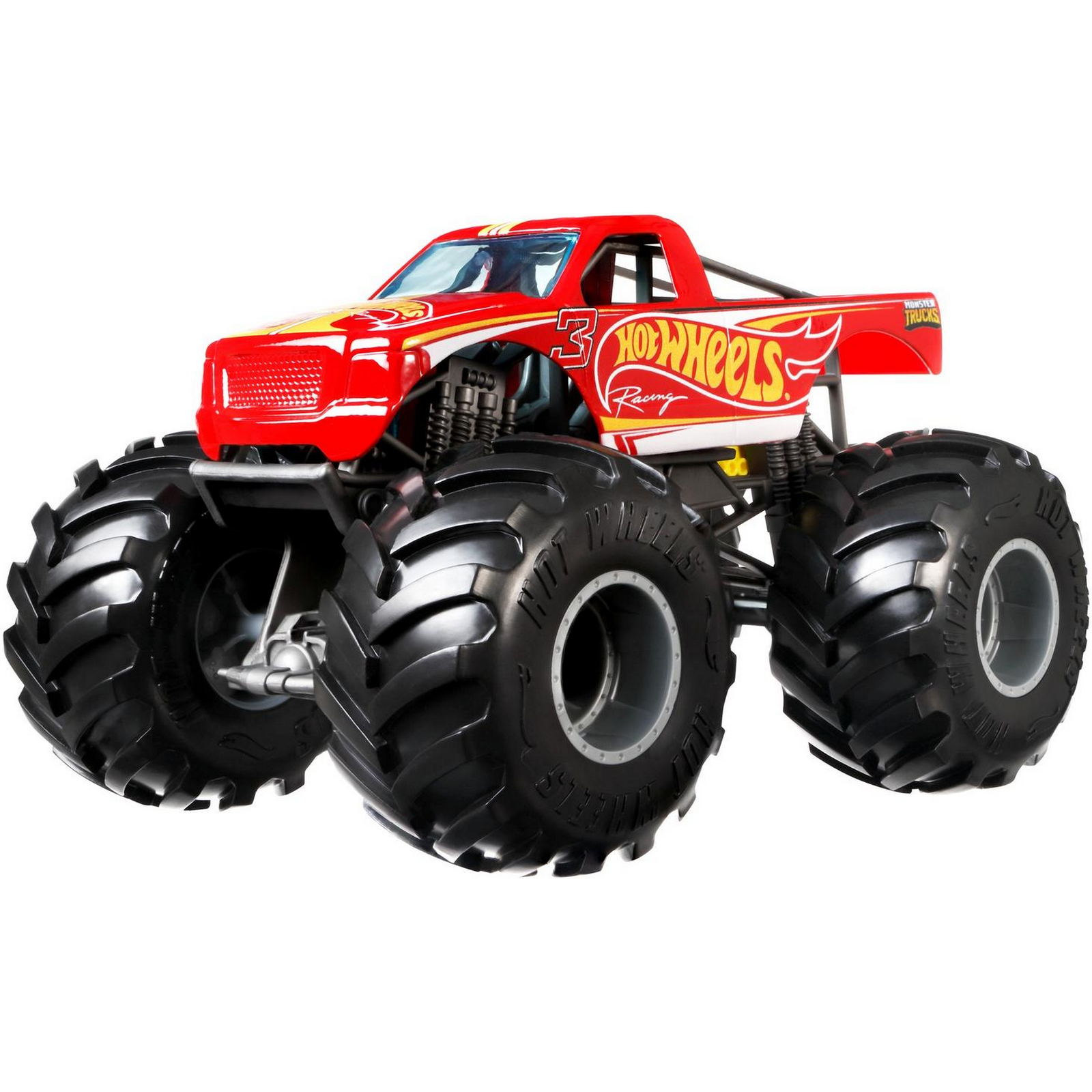 Машинка Hot Wheels Monster Trucks большой Рейсинг GWL15 FYJ83 - фото 1