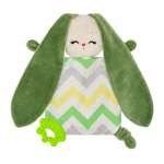 Игрушка-комфортер Мякиши с вишнёвыми косточками Зайка Оливка для новорожденных подарок