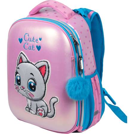 Рюкзак школьный deVENTE свесветоотражающие элементы Choice. Cute Cat