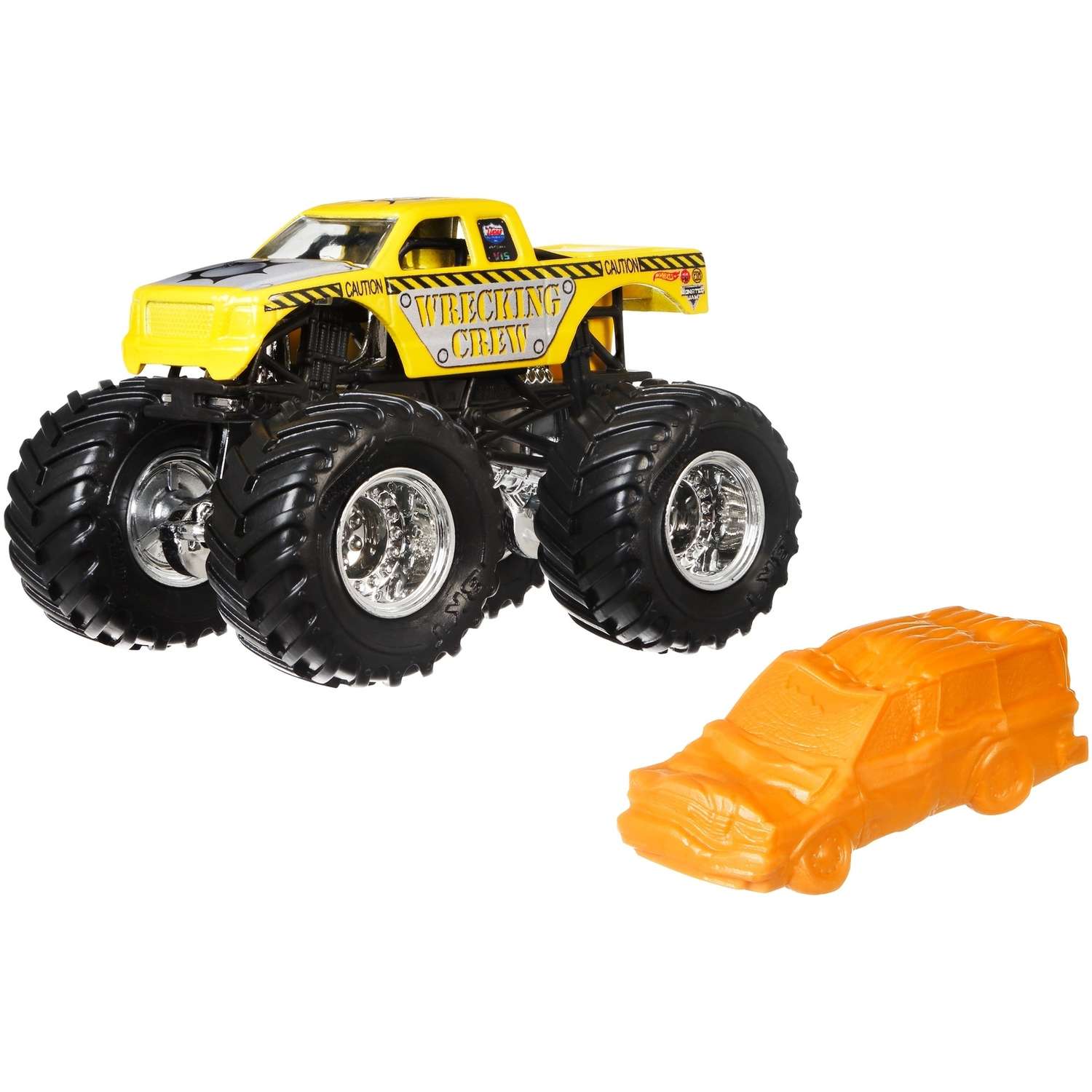 Машина Hot Wheels Monster Jam 1:64 Tour Favorites Аварийная команда FLW94 21572 - фото 1