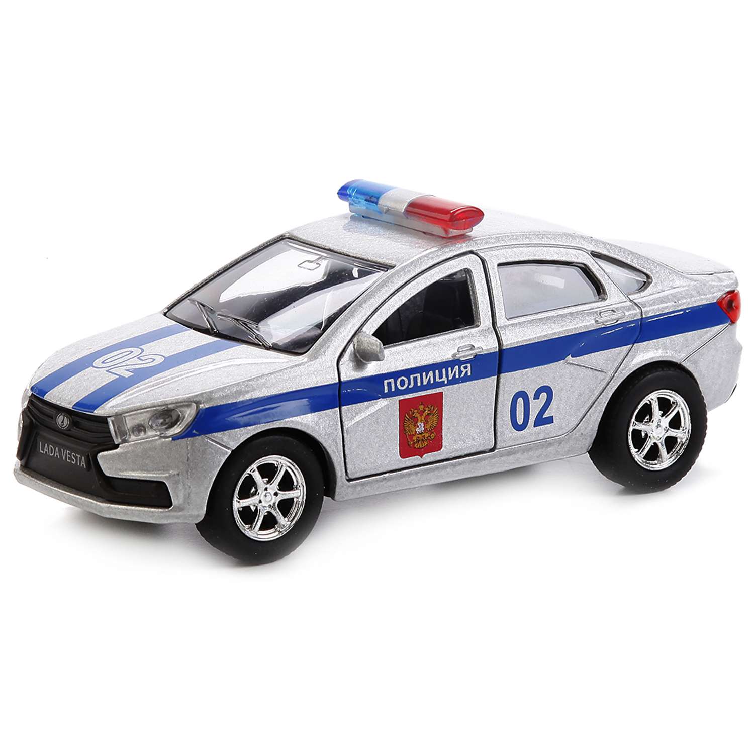 Машина Технопарк LADA Веста Полиция 12 см 223655 - фото 1