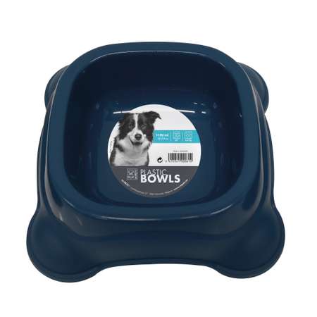 Миска для животных M-Pets 1150мл Темно-синий 10502699