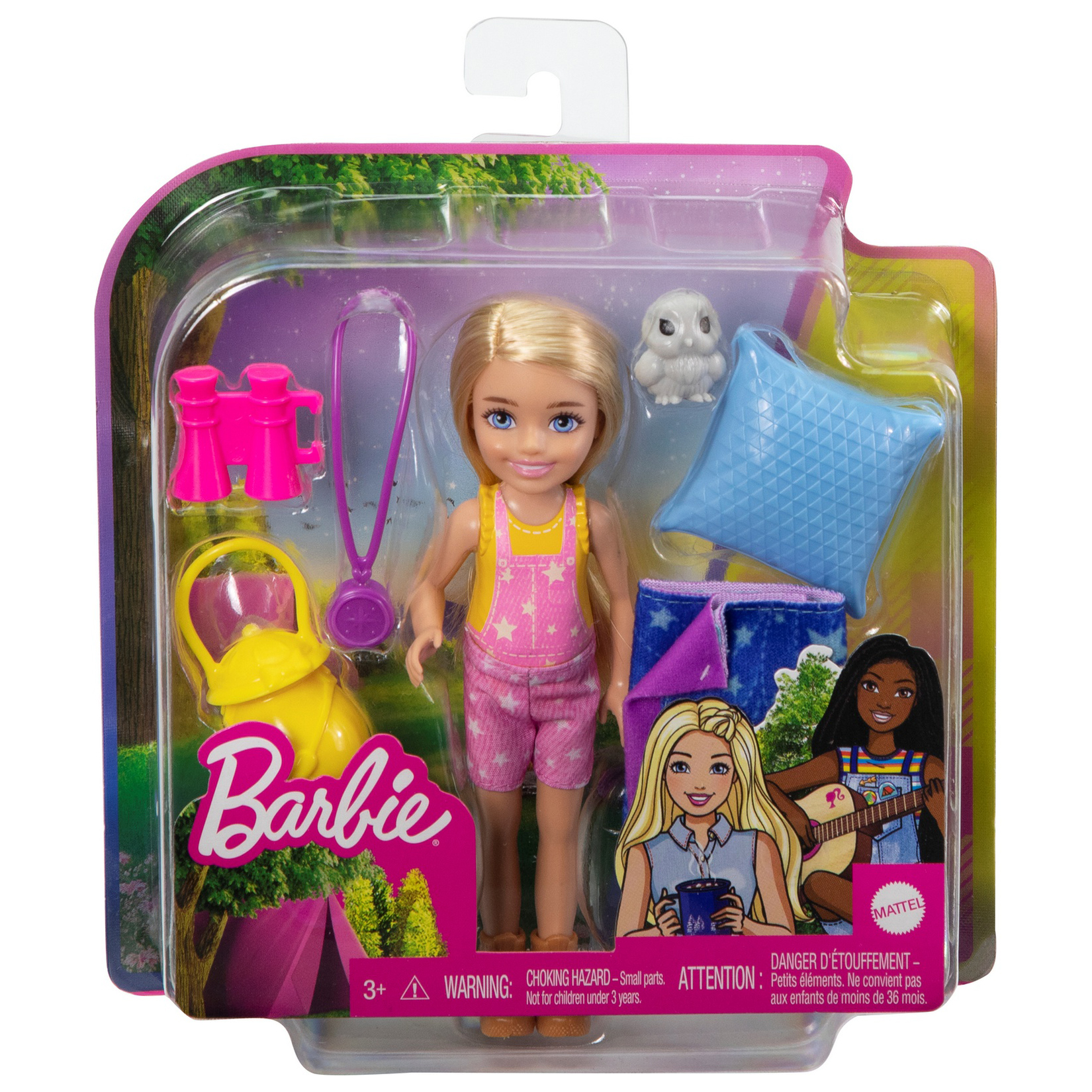 Кукла Barbie Кемпинг Челси с питомцем и аксессуарами HDF77 купить по цене  499 ₽ в интернет-магазине Детский мир