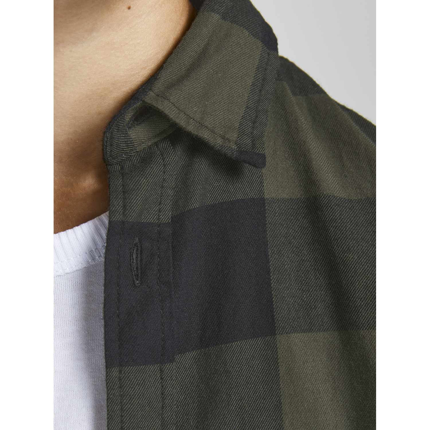 Рубашка JACK AND JONES JUNIOR 12183050/Dusty Olive - фото 8