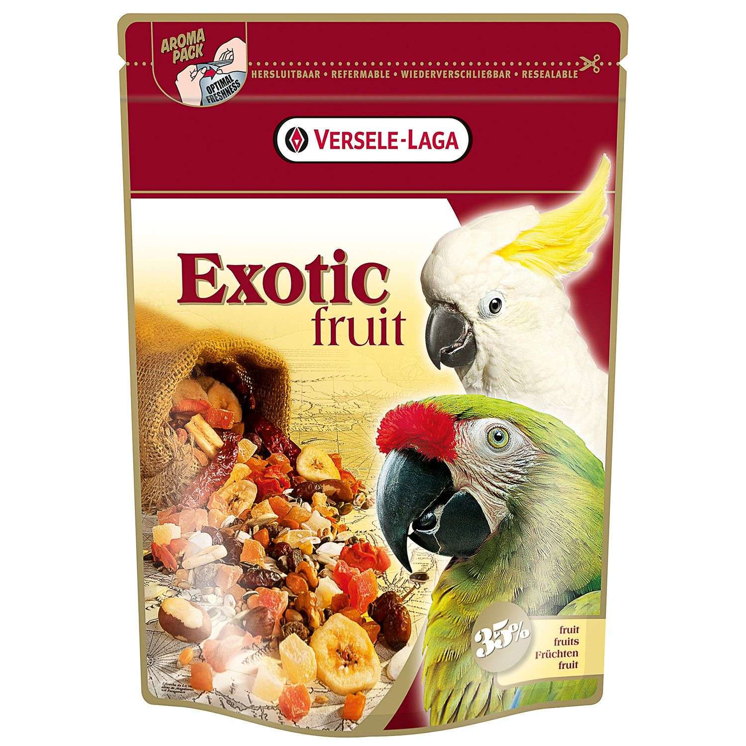 Корм для попугаев Versele-Laga Exotic крупных с фруктами 600г - фото 1