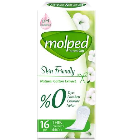 Ежедневные прокладки Molped Pure and Soft Skin Friendly 16 шт