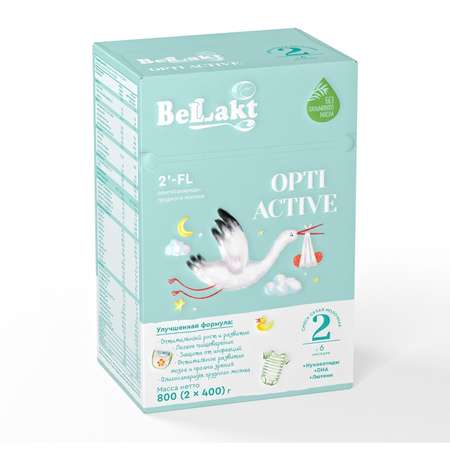 Смесь Беллакт Opti Active 2 800г с 6месяцев