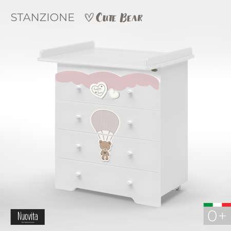 Комод Nuovita Stanzione Cute Bear Белый