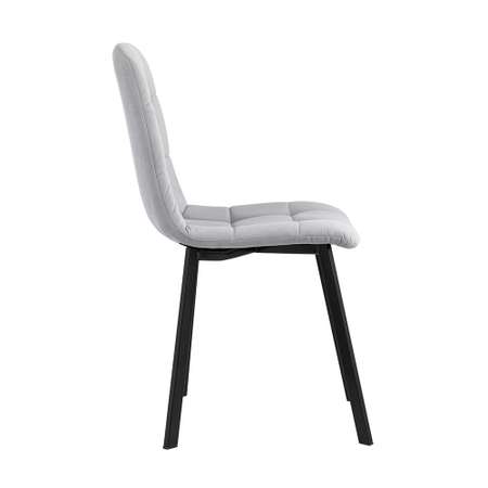 Комплект стульев Фабрикант 2 шт Oliver Square велюр светло-серый
