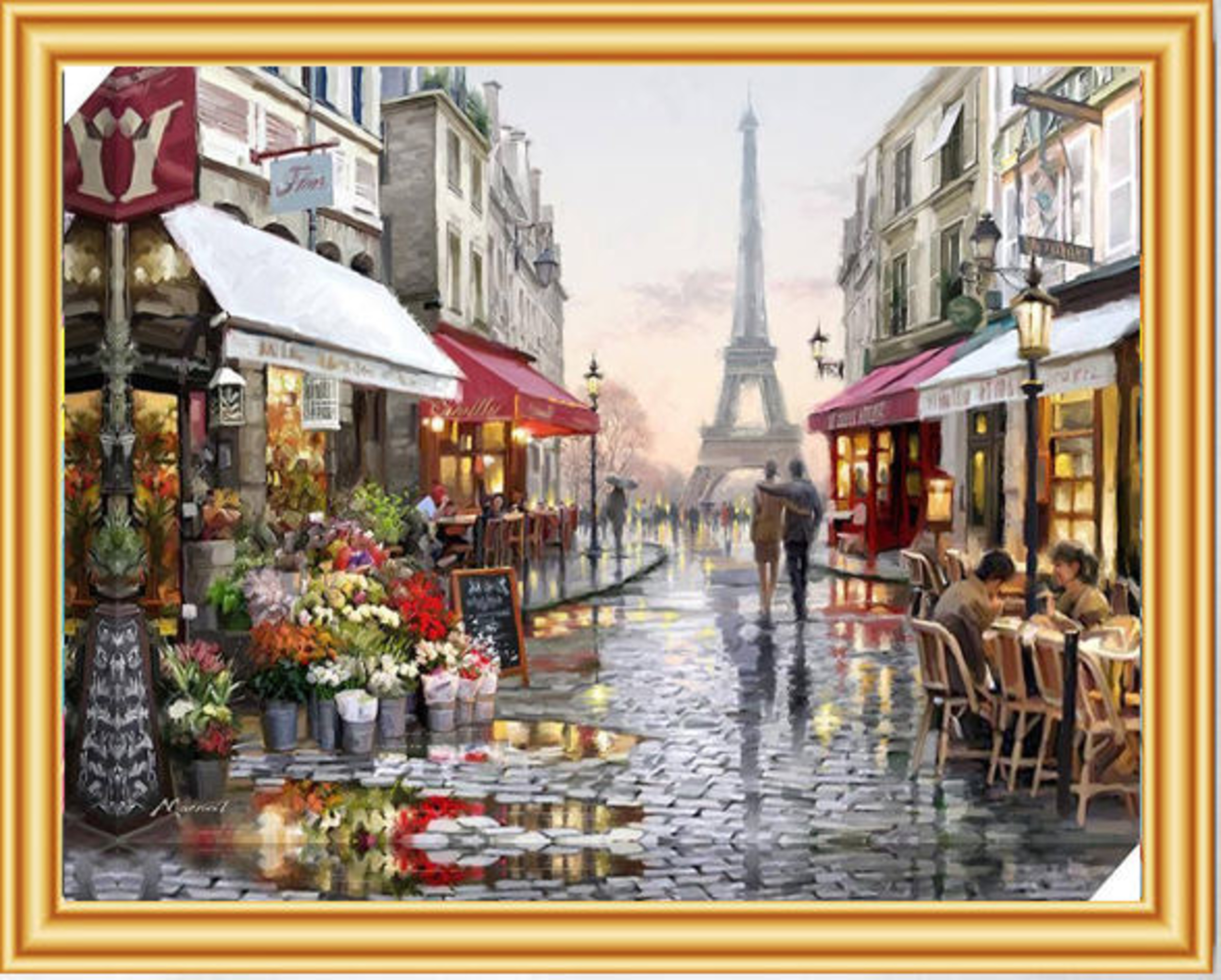 Алмазная мозаика ARTLAZIS Париж 30х40 см - фото 1