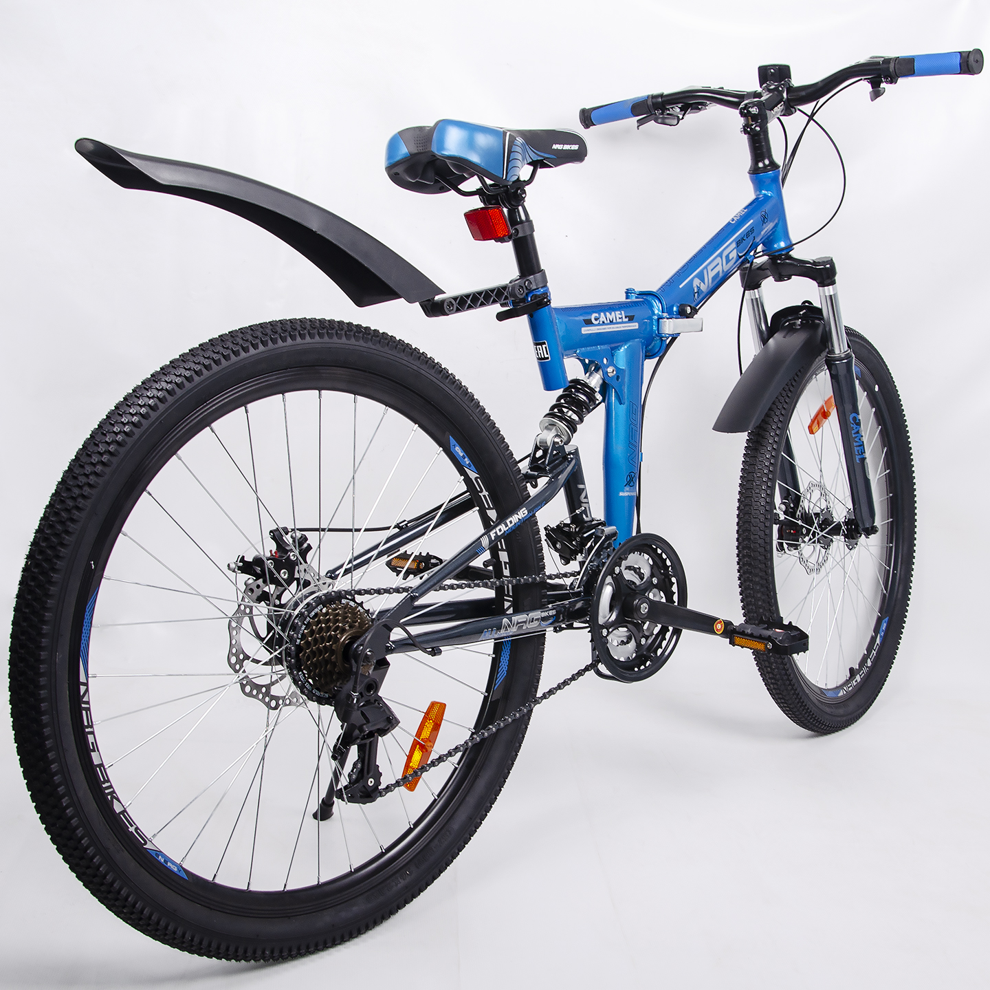 Велосипеды NRG BIKES Camel 26 blue-black-silver - фото 15