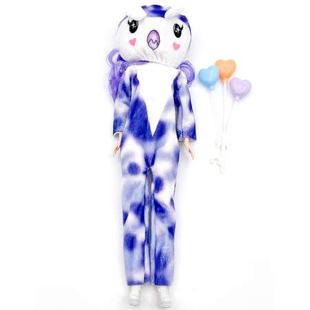 Кукла в маскарадном костюме Bolalar фиолетовый