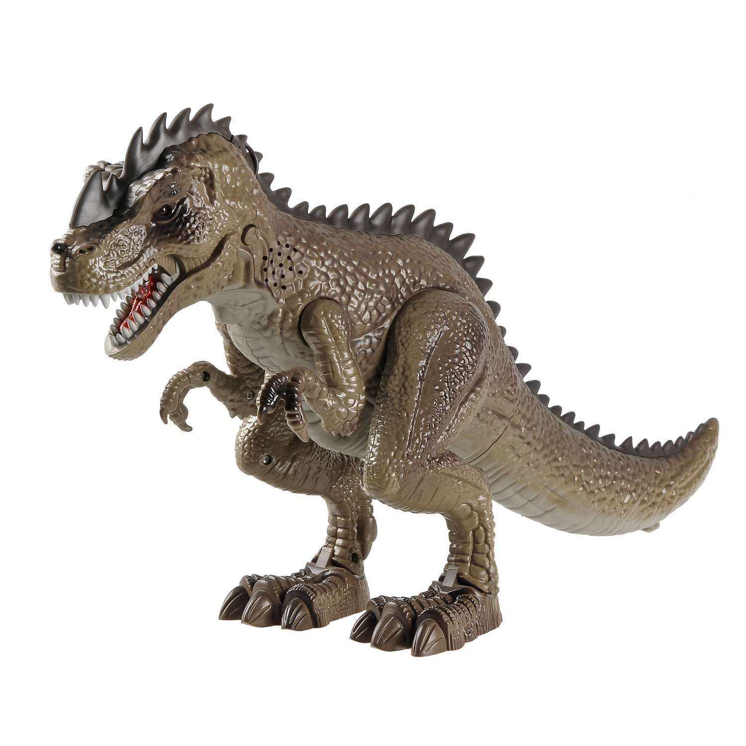 Игровой набор Junfa Охота на динозавра Тираннозавр и пистолет на ИК управлении зеленый на батарейках - фото 3