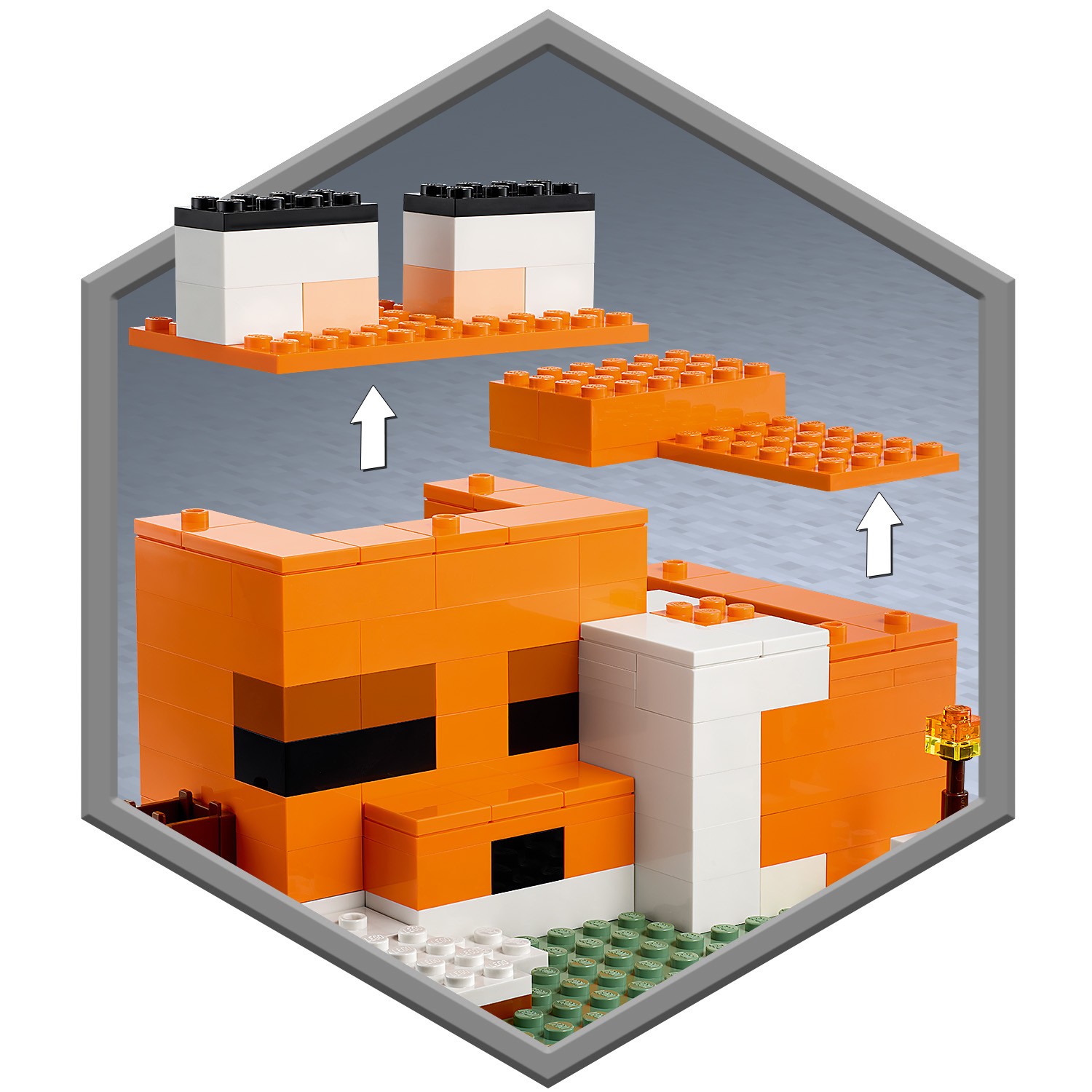 Конструктор LEGO Minecraft Лисья хижина 21178 - фото 6