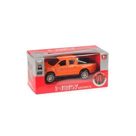 Игрушка HUADA Металлическая инерционная модель автомобиля Toyota Hilux Оранжевый