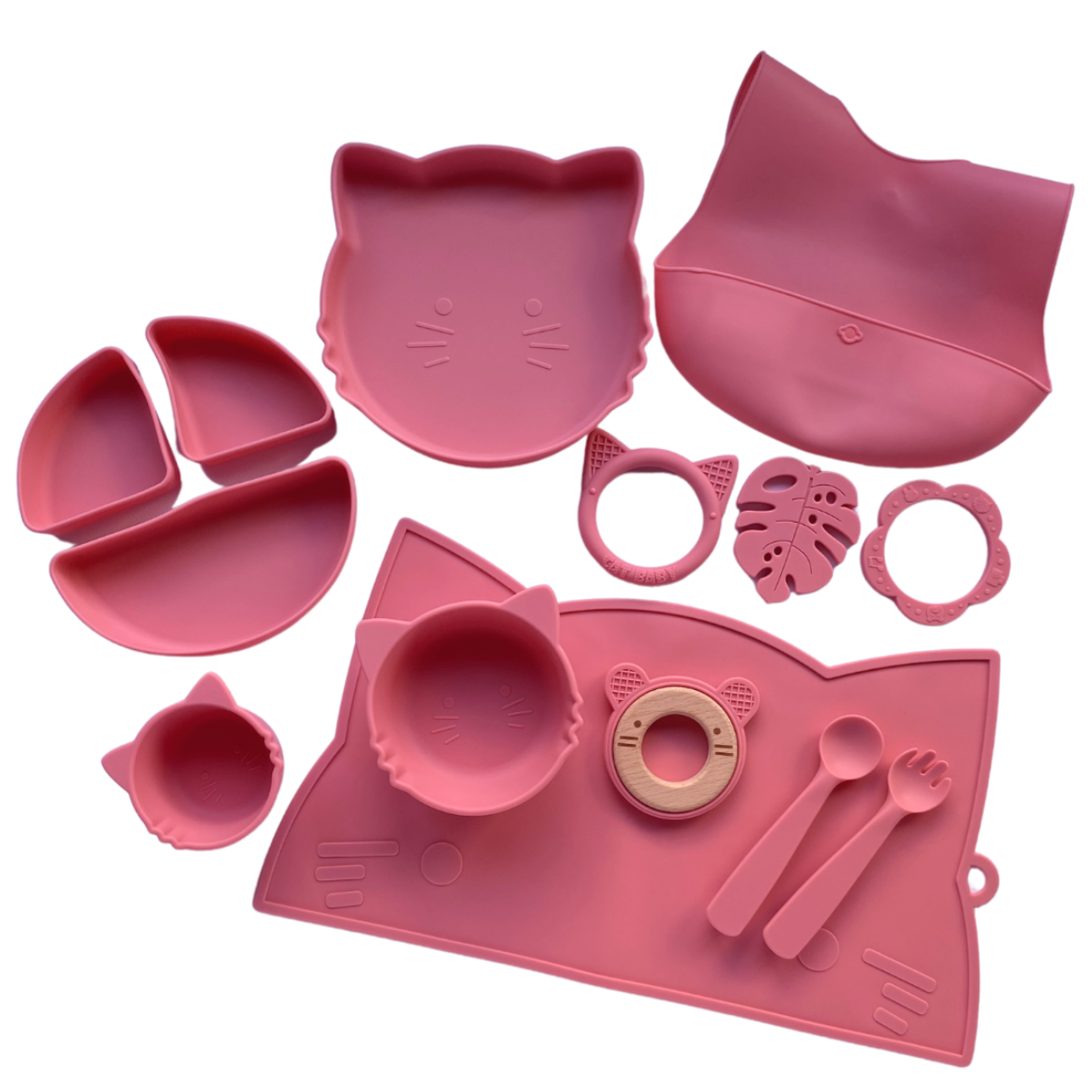 Набор детской посуды PlayKid розовый - фото 1