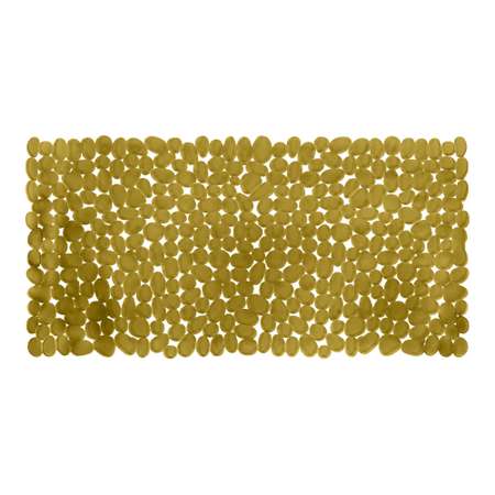 Коврик FOVERO для ванной SPA прозрачный Камушки 70х36см золото