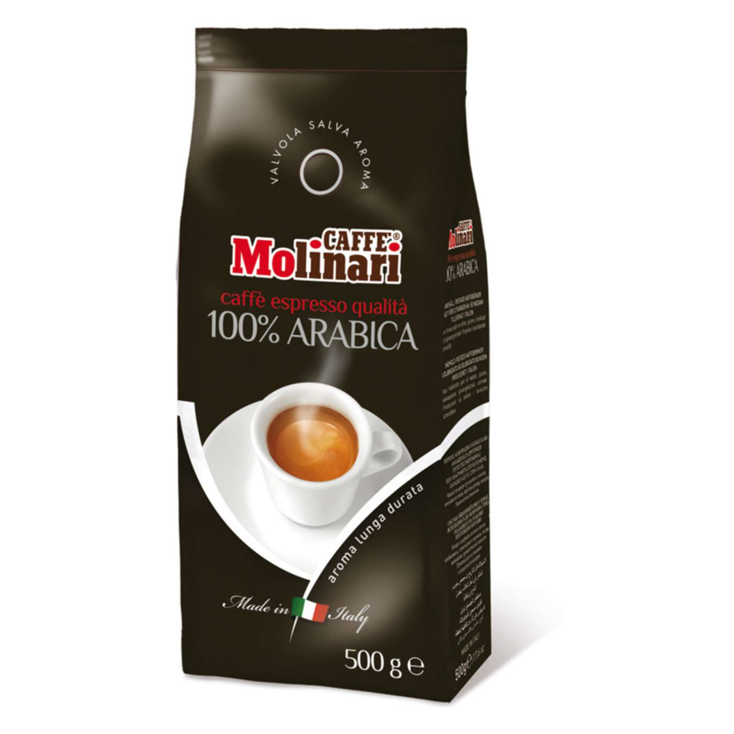 Кофе Caffe Molinari в зернах Arabica 100% 500 гр. - фото 1