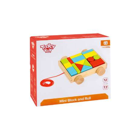 Каталка Tooky Toy TKB369A с кубиками