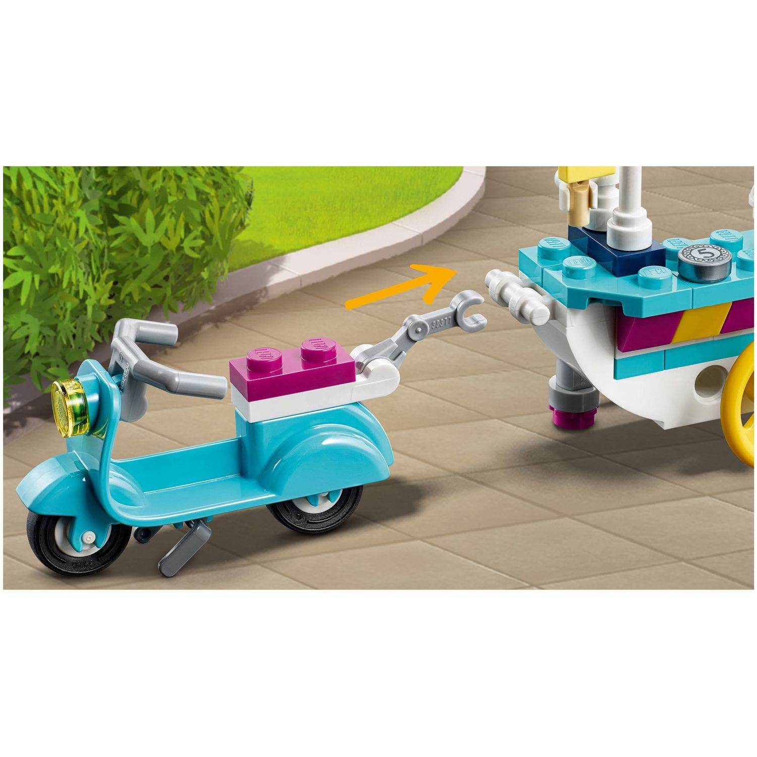 Конструктор LEGO Friends Тележка с мороженым 41389 - фото 6