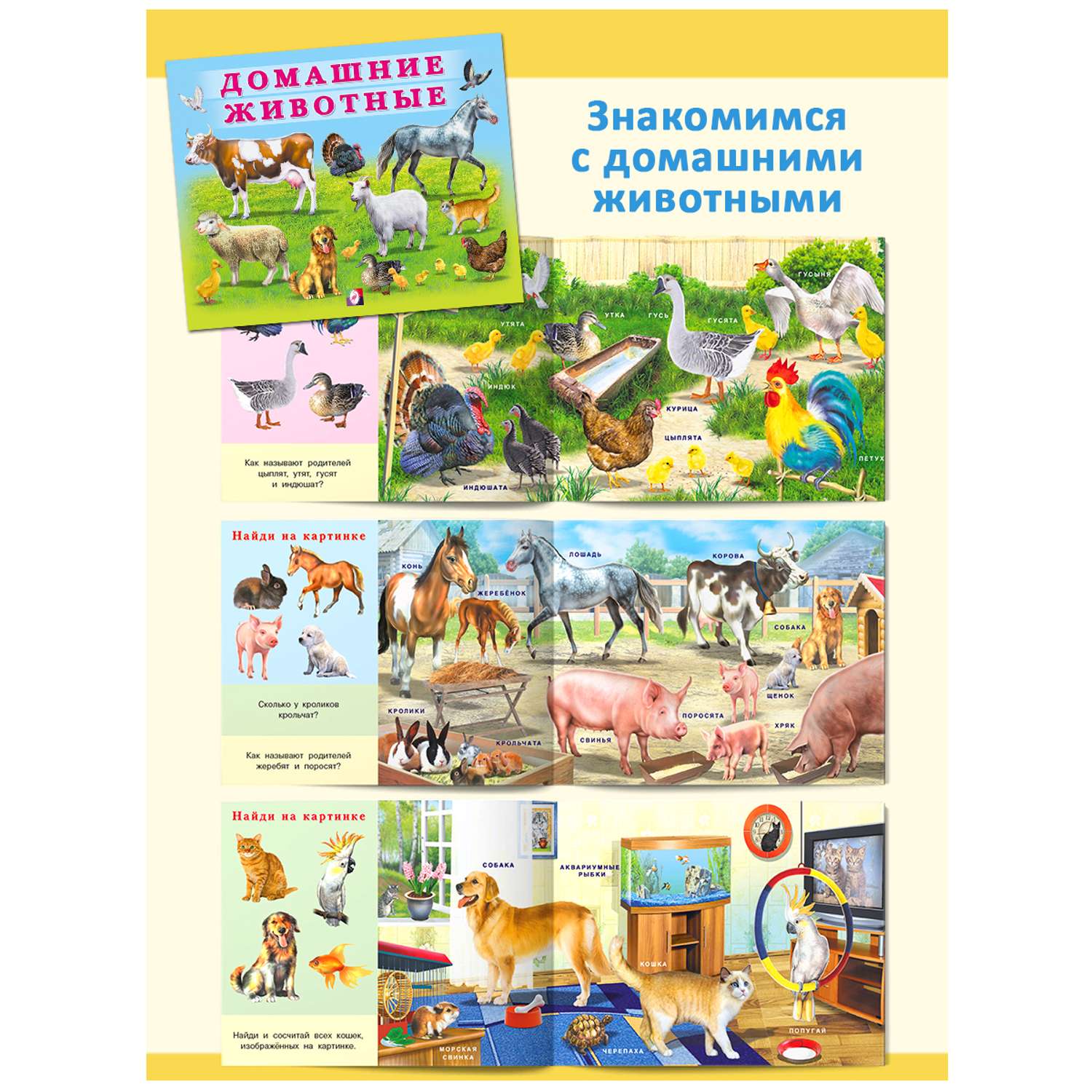 Набор книг Фламинго Учим малыша читать считать для малышей учим буквы цифры - фото 6