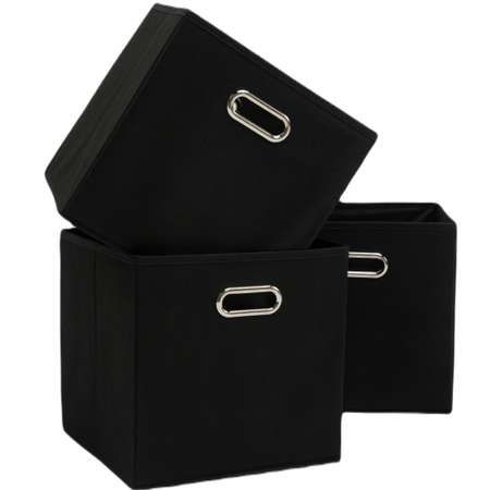 Набор складных коробок Home One для хранения 3шт черный